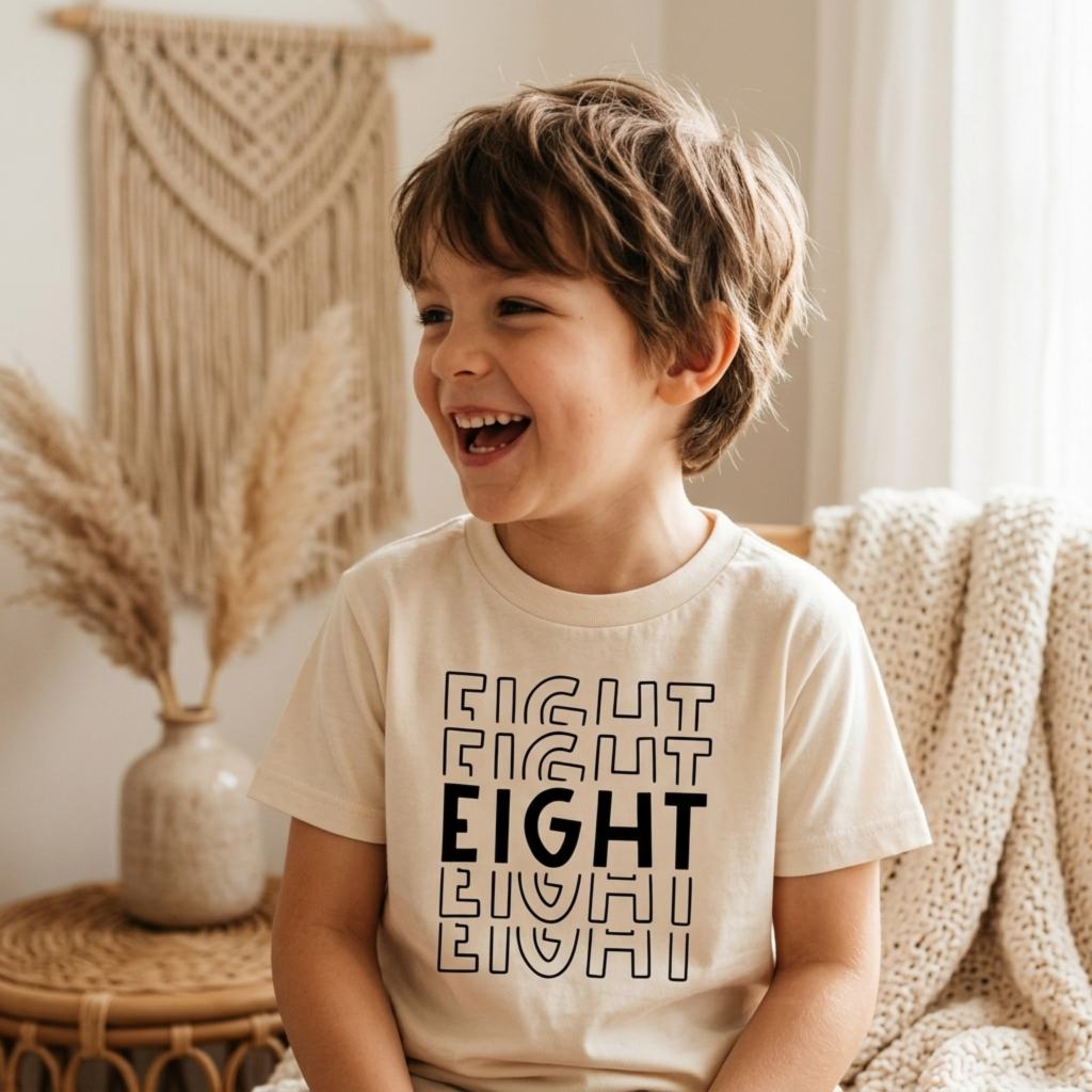 Eight Birthday Kids Shirt – 8th Birthday Tee