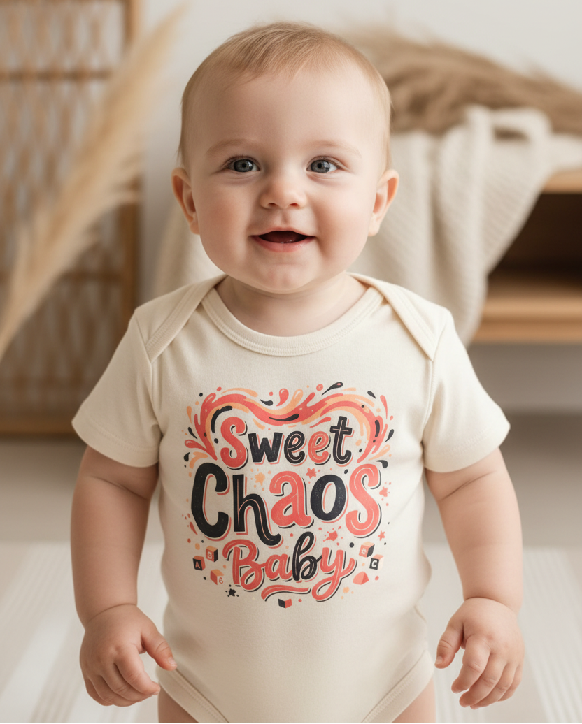 Sweet Chaos Baby Long Sleeve Onesie
