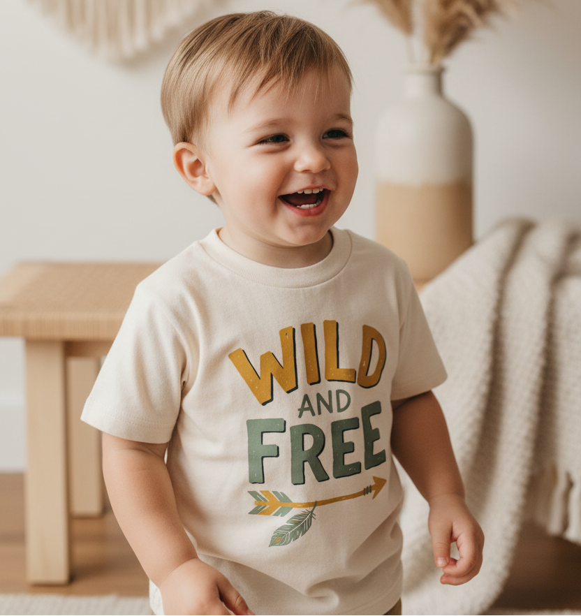 Wild and Free Boho Toddler Shirt