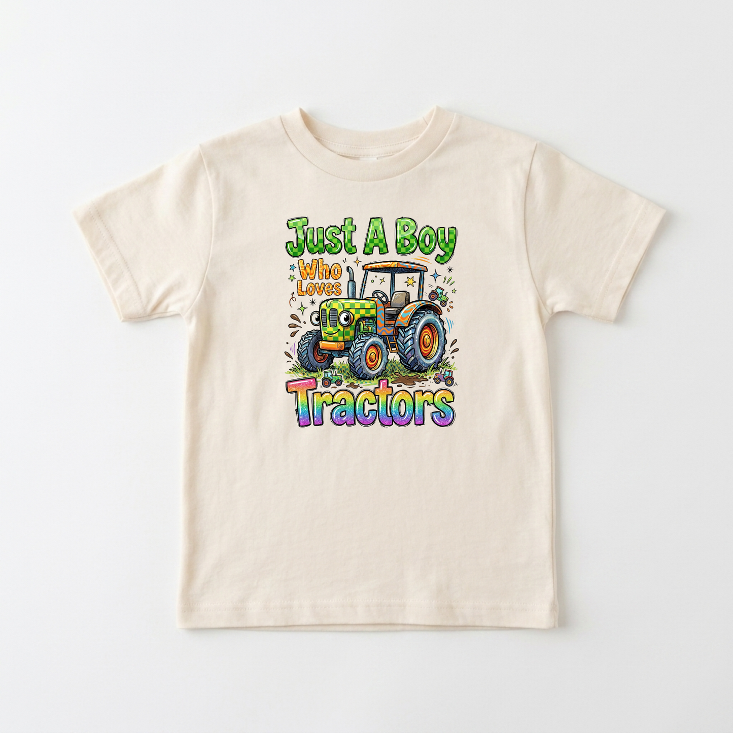 Just a Boy Who Loves Tractors Toddler Shirt – Farm Tractor Tee