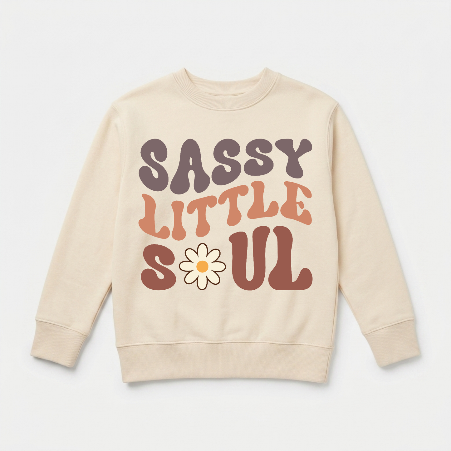 Sassy Little Soul Kids Sweatshirt – Boho Retro Pullover