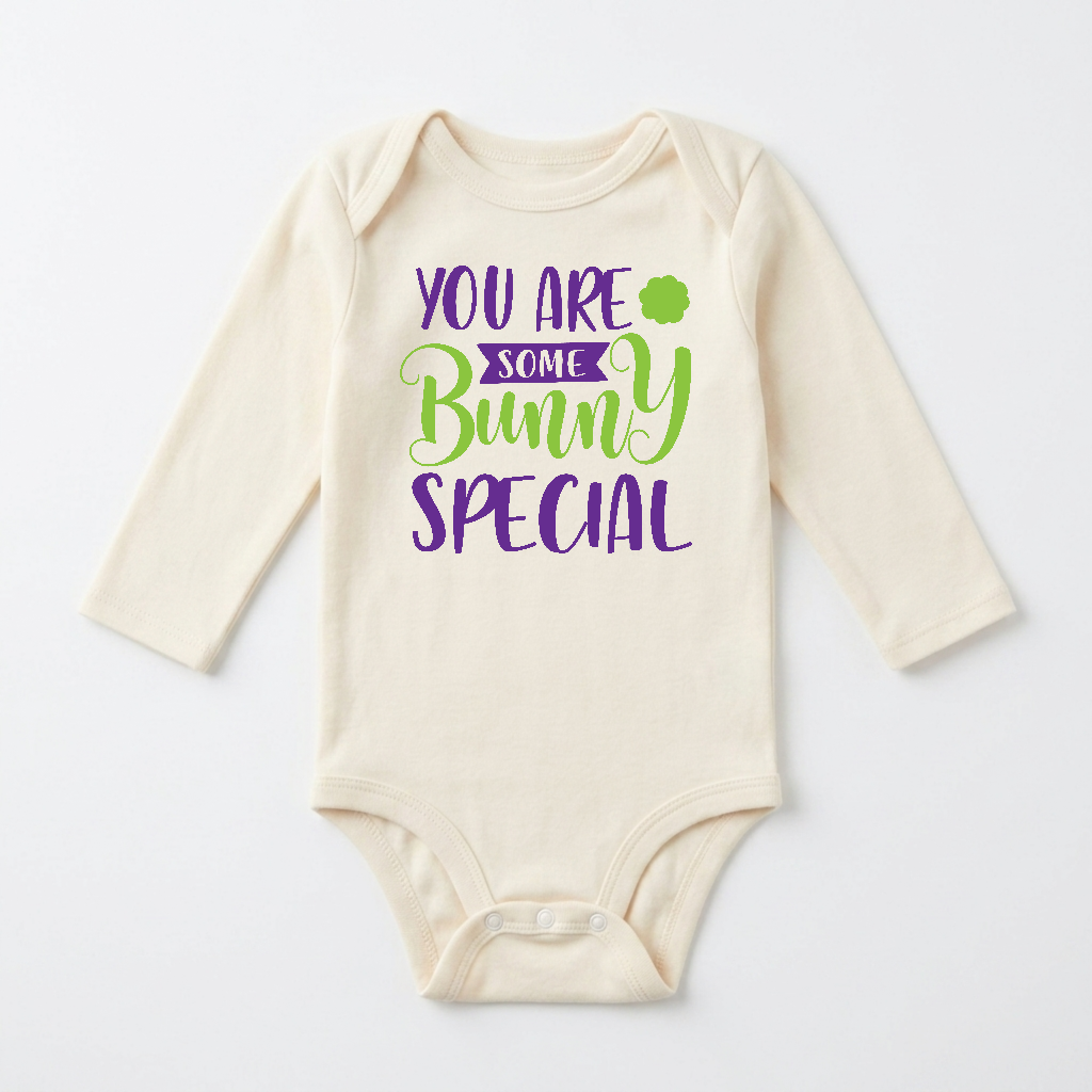 Long-Sleeve Easter Baby Onesie – You Are Some Bunny Special Bodysuit