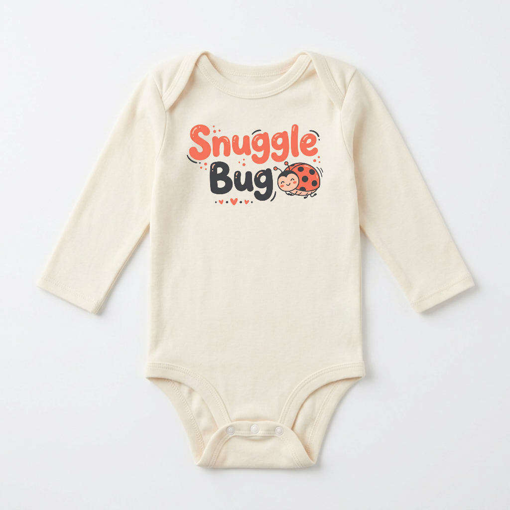 Long-Sleeve Ladybug Baby Onesie – Snuggle Bug Bodysuit