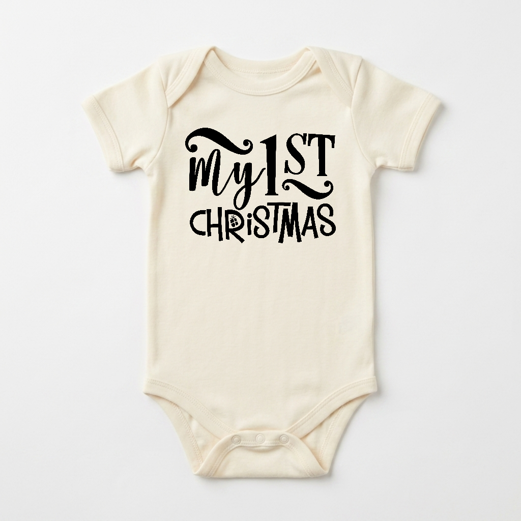 Baby’s First Christmas Onesie – My 1st Christmas Short-Sleeve Bodysuit