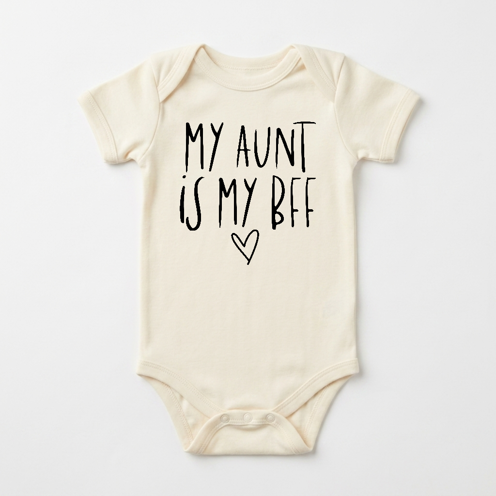 Aunt Baby Onesie – My Aunt Is My BFF Short-Sleeve Bodysuit