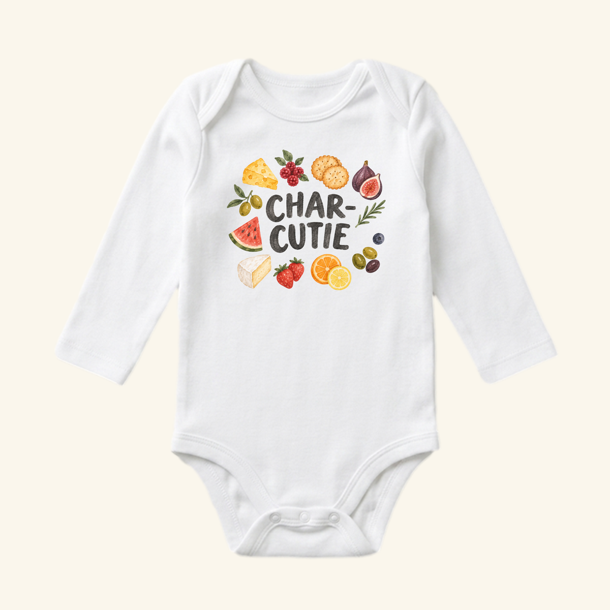 Char-Cutie Baby Onesie – Funny Charcuterie Board Bodysuit