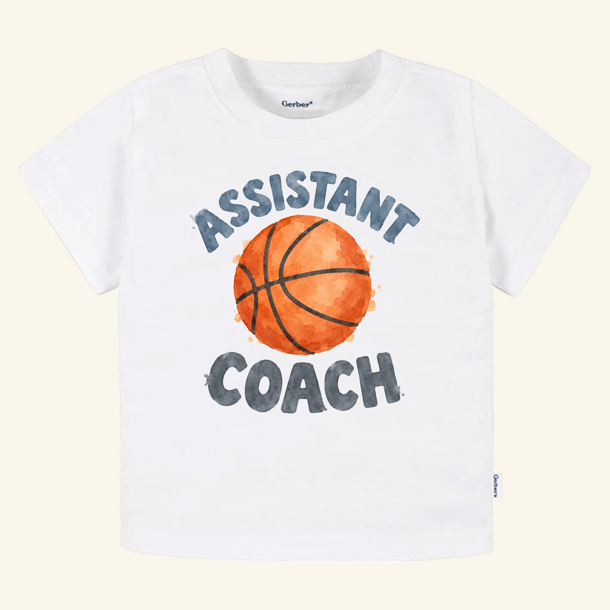 Assistant Coach Toddler Shirt – Cute Basketball Kids Tee