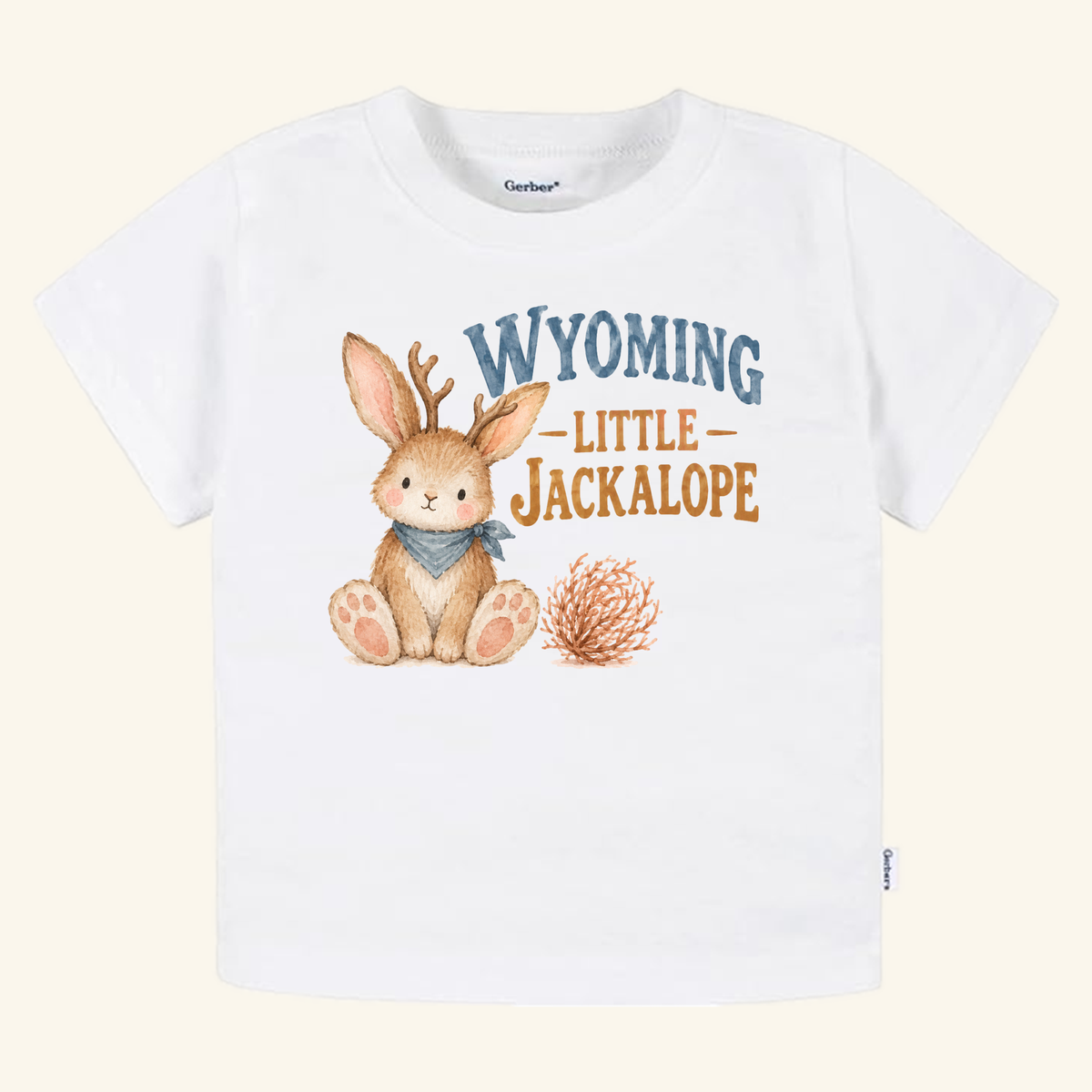Wyoming Little Jackalope Toddler Shirt – Western Bunny Tee