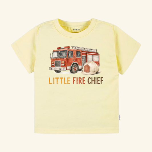 Little Fire Chief Toddler Shirt – Firefighter Fire Truck Tee