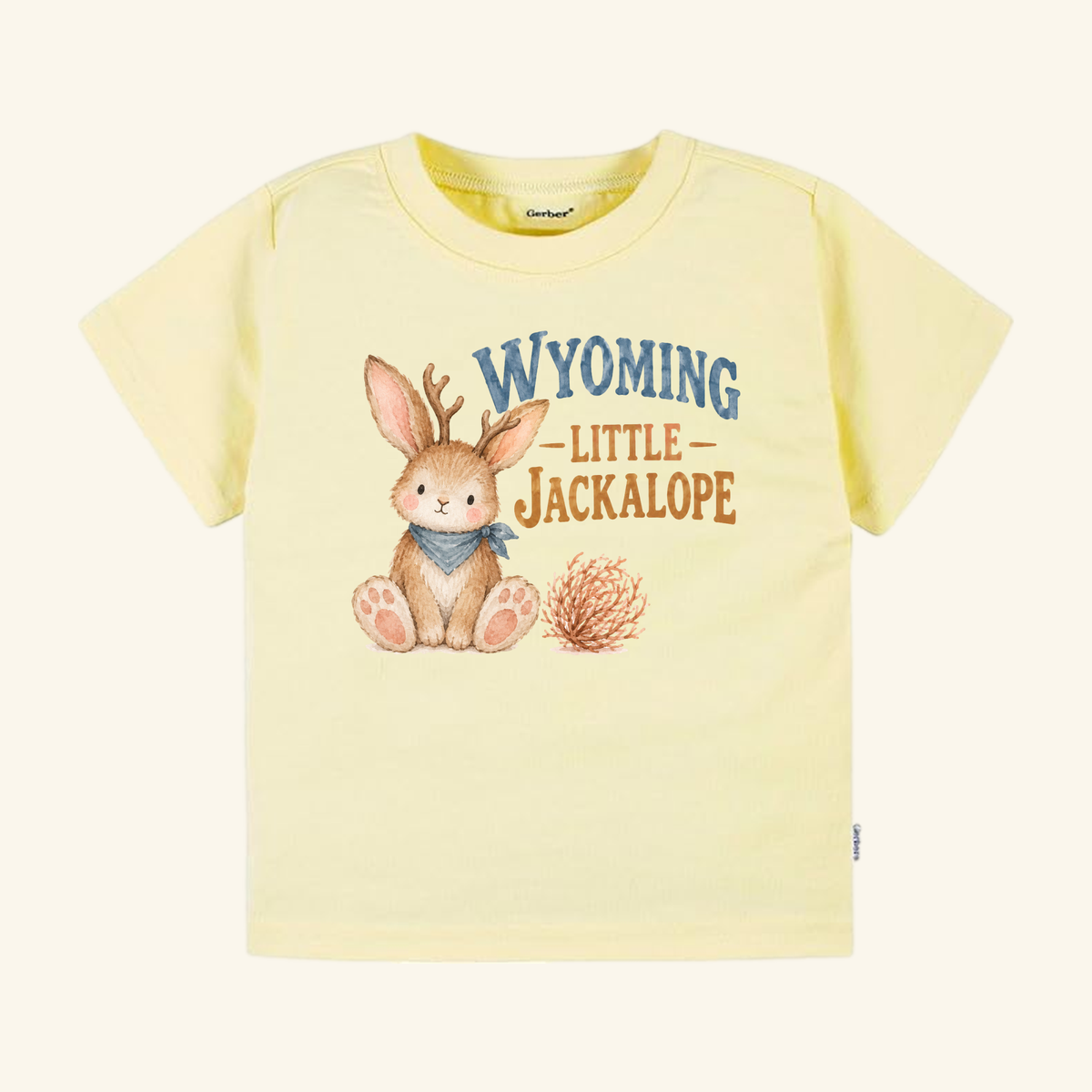 Wyoming Little Jackalope Toddler Shirt – Western Bunny Tee
