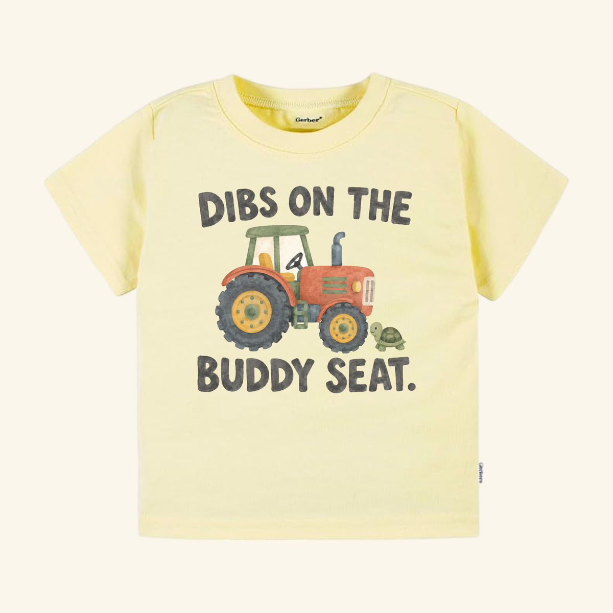 Dibs on the Buddy Seat Toddler Shirt – Funny Tractor Tee