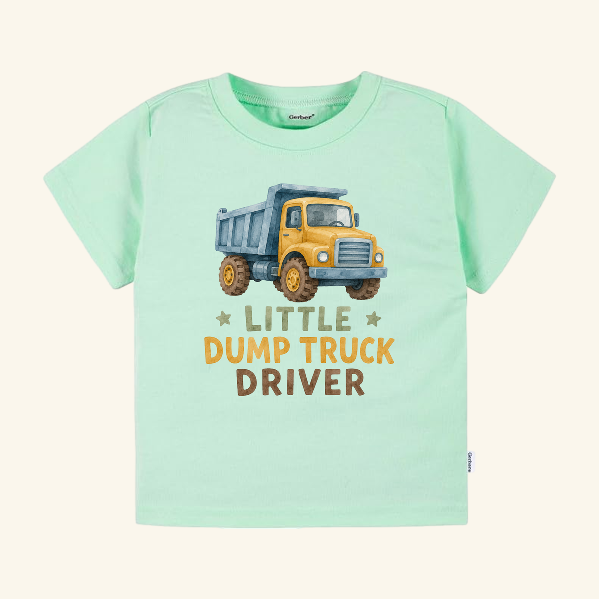 Little Dump Truck Driver Toddler Shirt – Construction Truck Tee