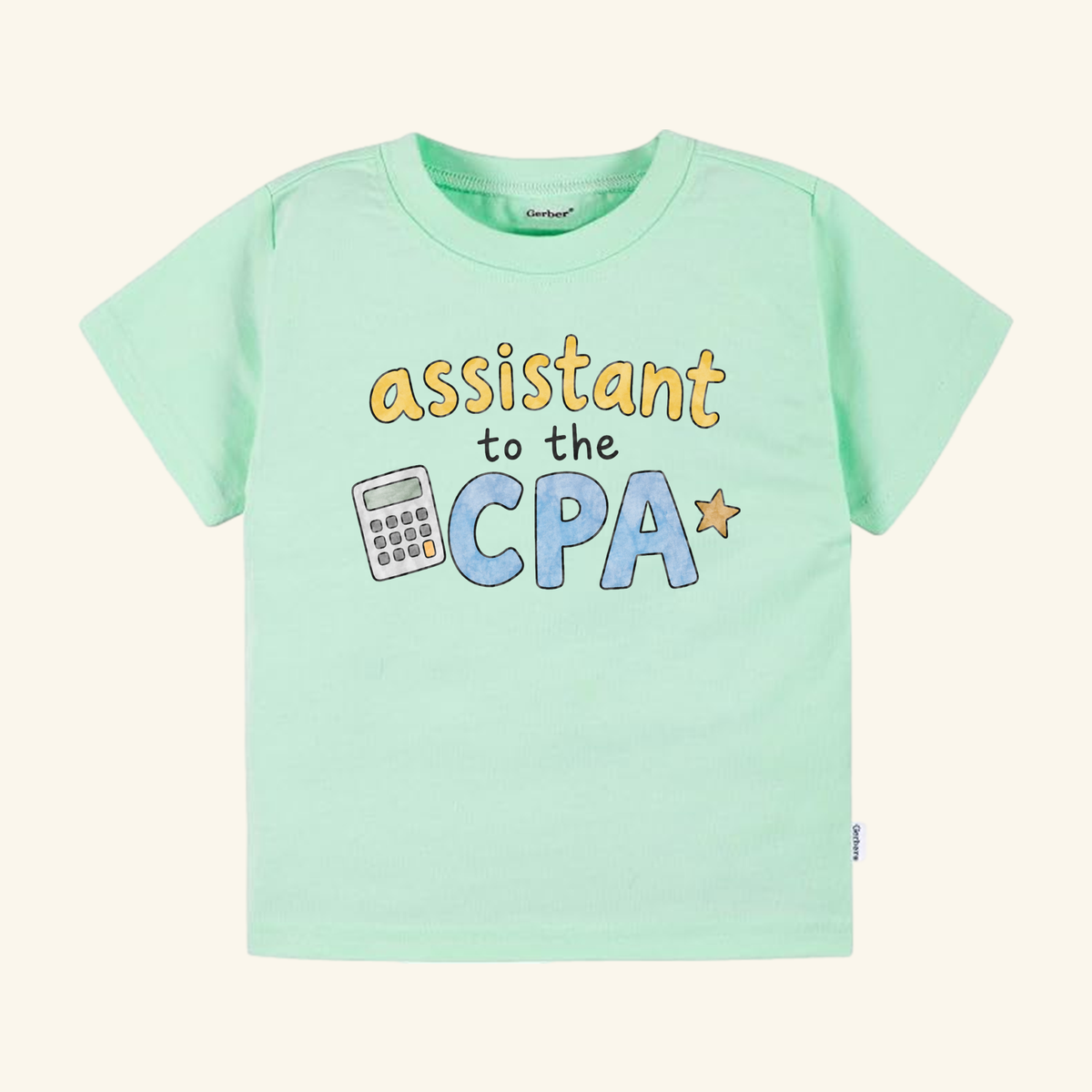 Assistant to the CPA Toddler Shirt – Funny Accountant Kids Tee