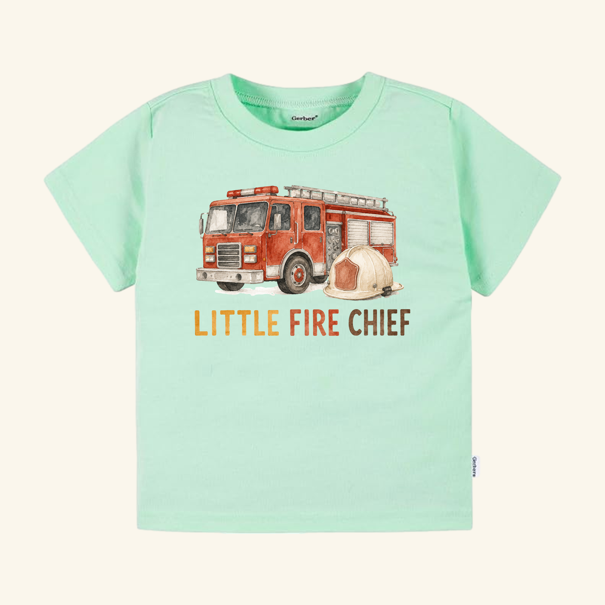 Little Fire Chief Toddler Shirt – Firefighter Fire Truck Tee