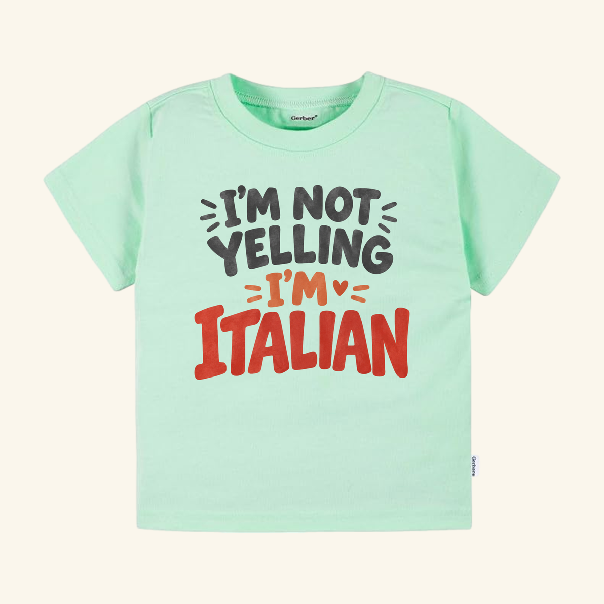 I’m Not Yelling I’m Italian Toddler Shirt – Funny Italian Tee