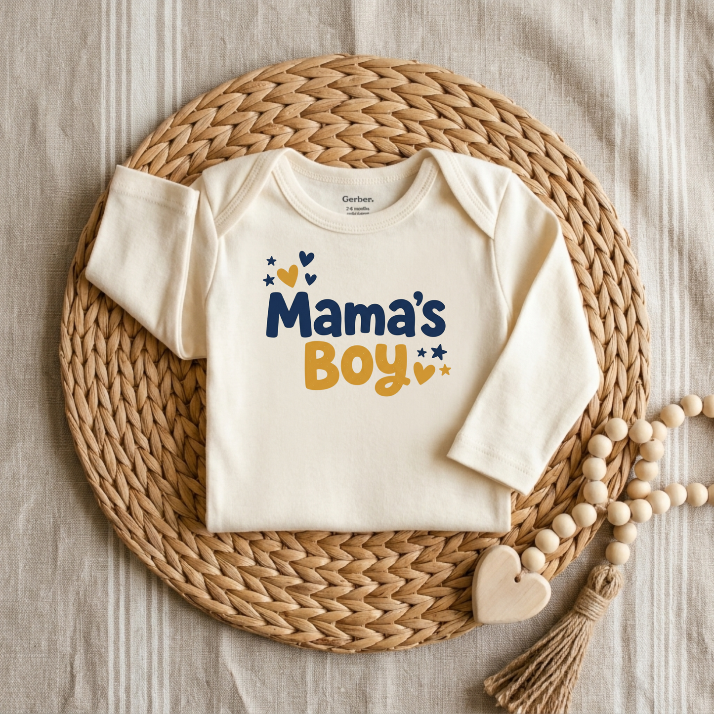 Mama's Boy Baby Onesie