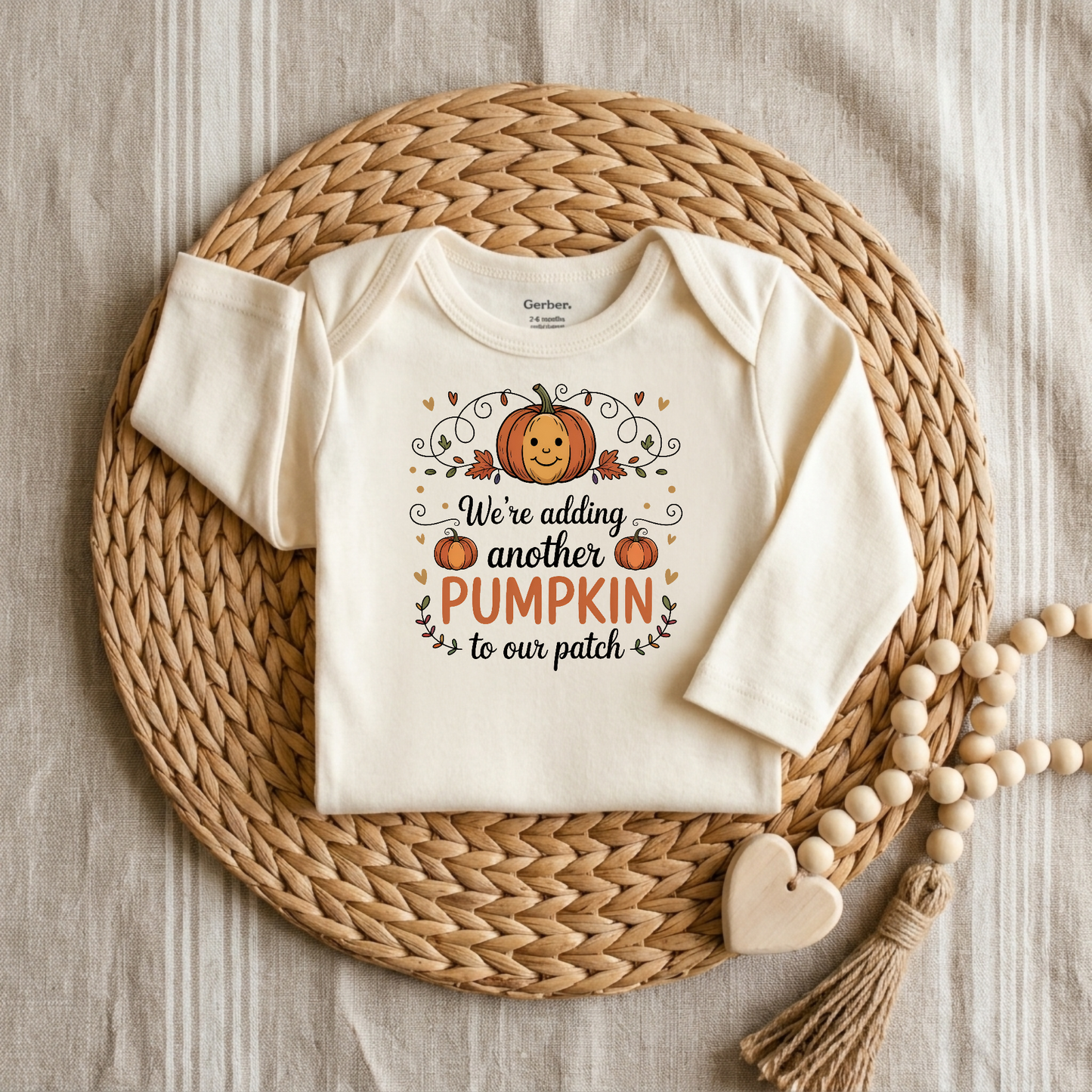 Adding Another Pumpkin to Our Patch Baby Onesie