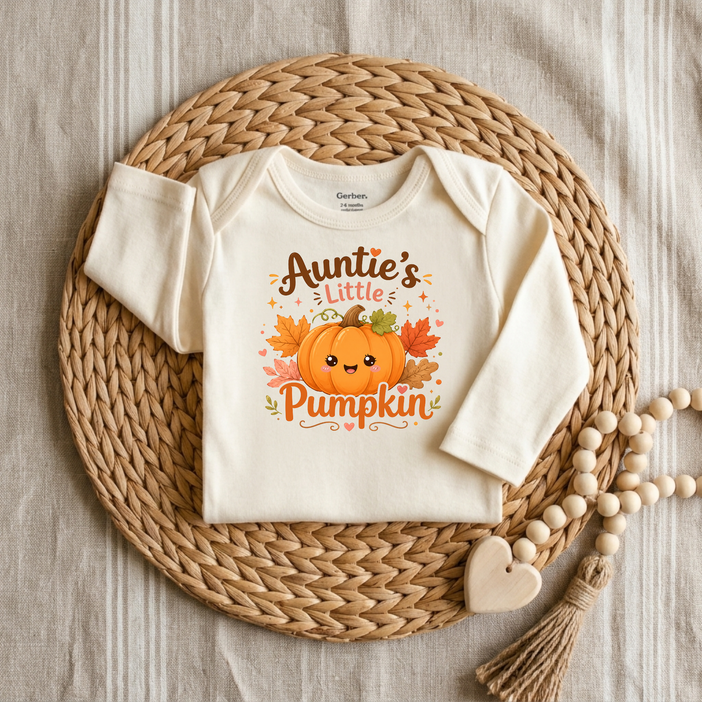 Auntie's Little Pumpkin Baby Onesie