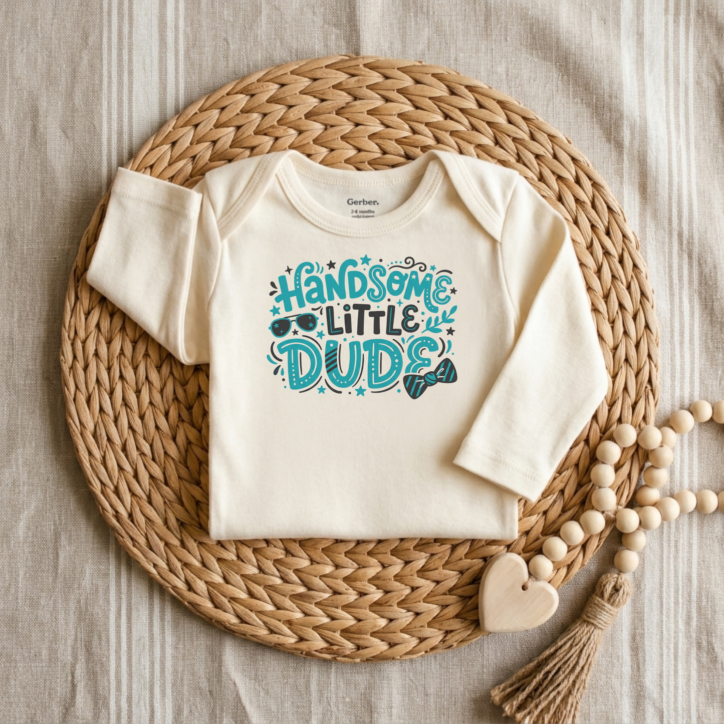 Handsome Little Dude Baby Onesie