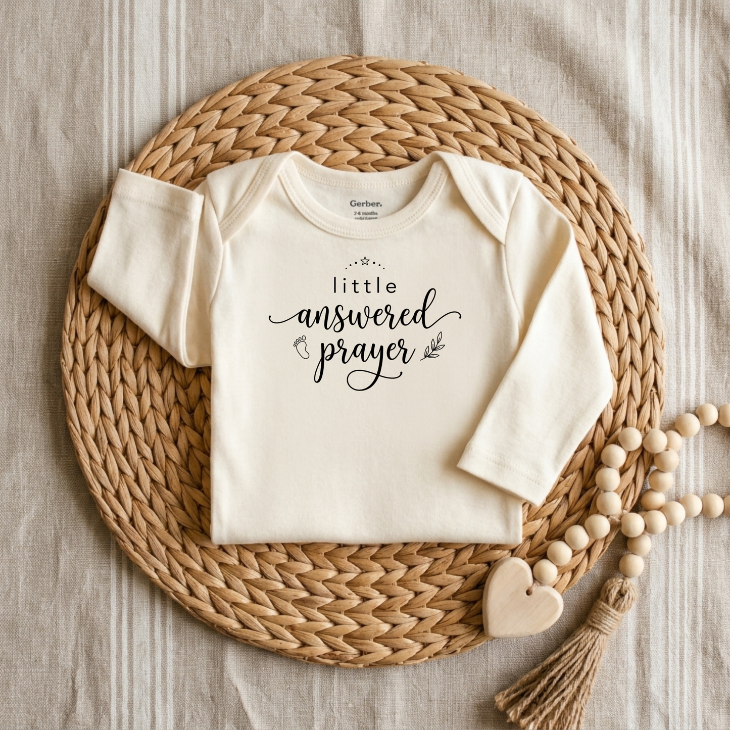 Little Answered Prayer Onesie – Faith Baby Bodysuit