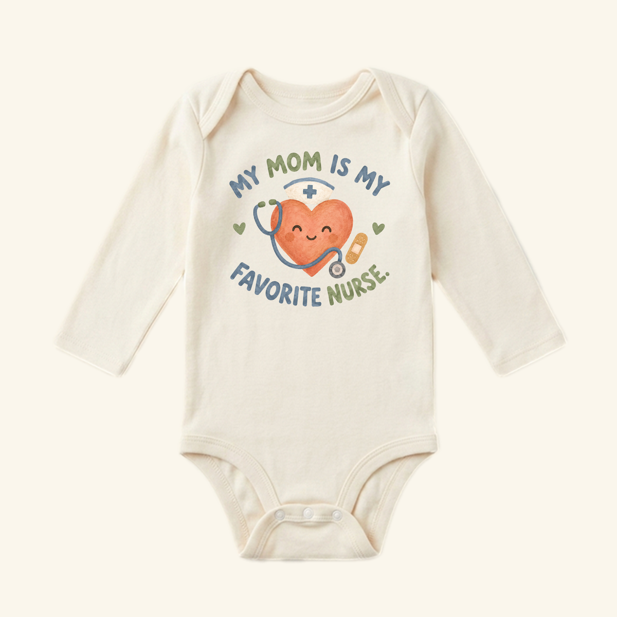 My Mom Is My Favorite Nurse Baby Onesie – Cute Nurse Mom Bodysuit