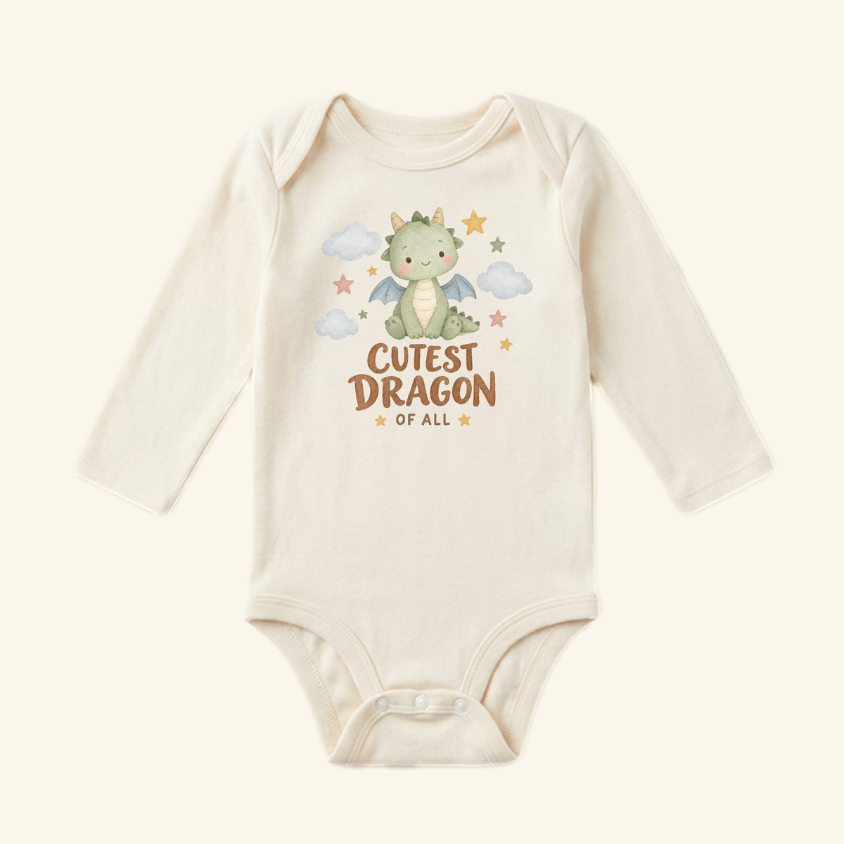 Cutest Dragon of All Baby Onesie – Cute Baby Dragon Bodysuit