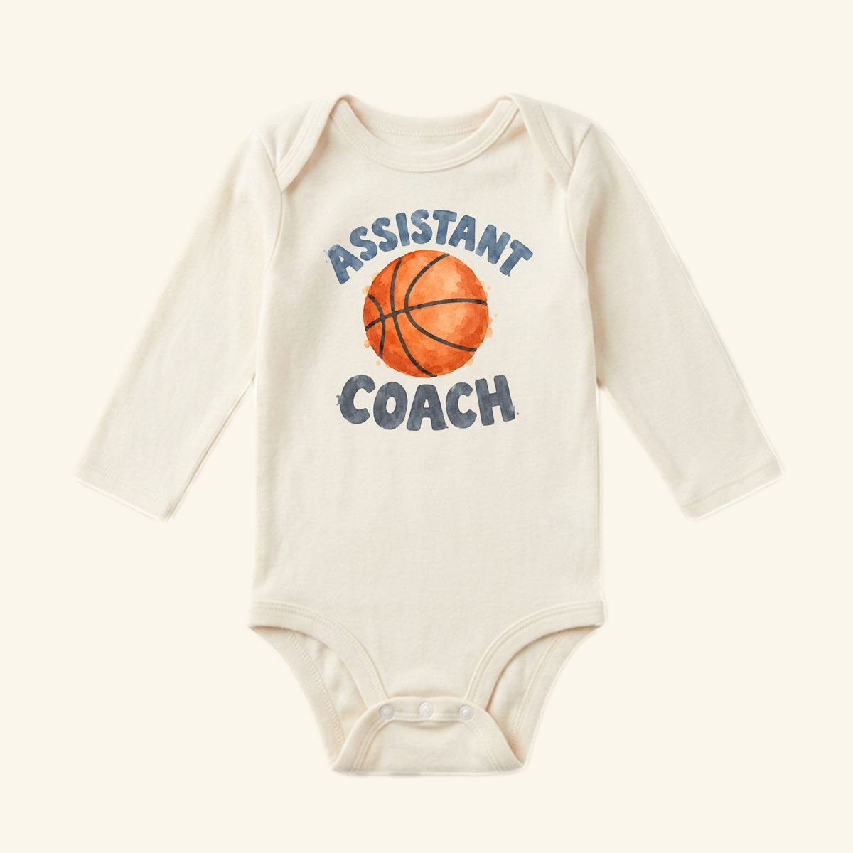 Assistant Coach Baby Onesie – Cute Basketball Bodysuit