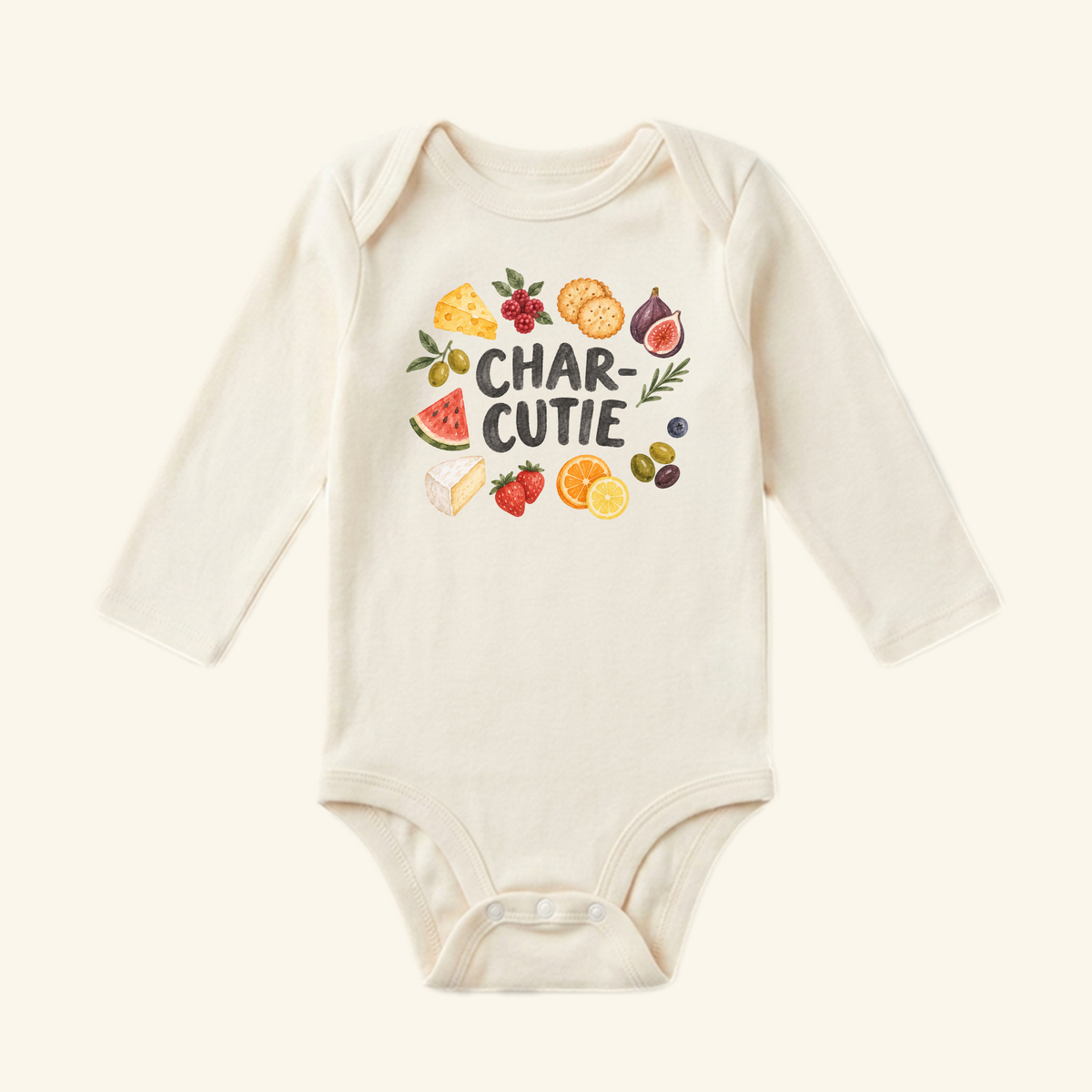 Char-Cutie Baby Onesie – Funny Charcuterie Board Bodysuit