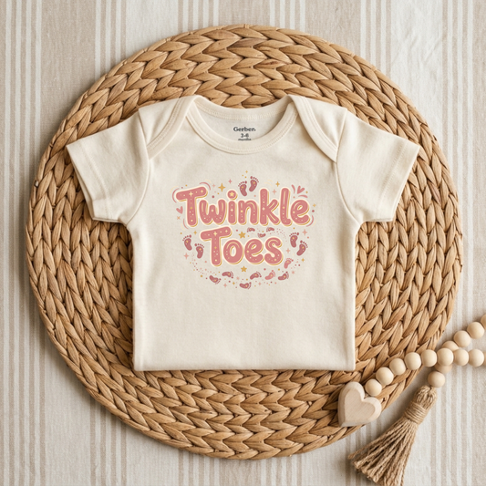 Twinkle Toes Baby Onesie
