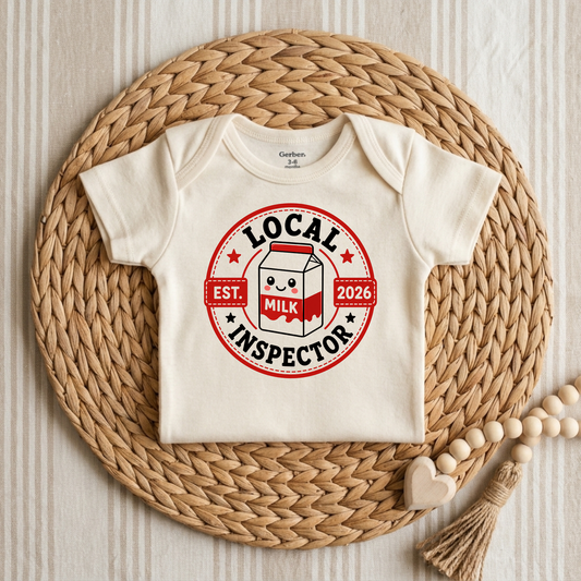 Local Milk Inspector Baby Onesie