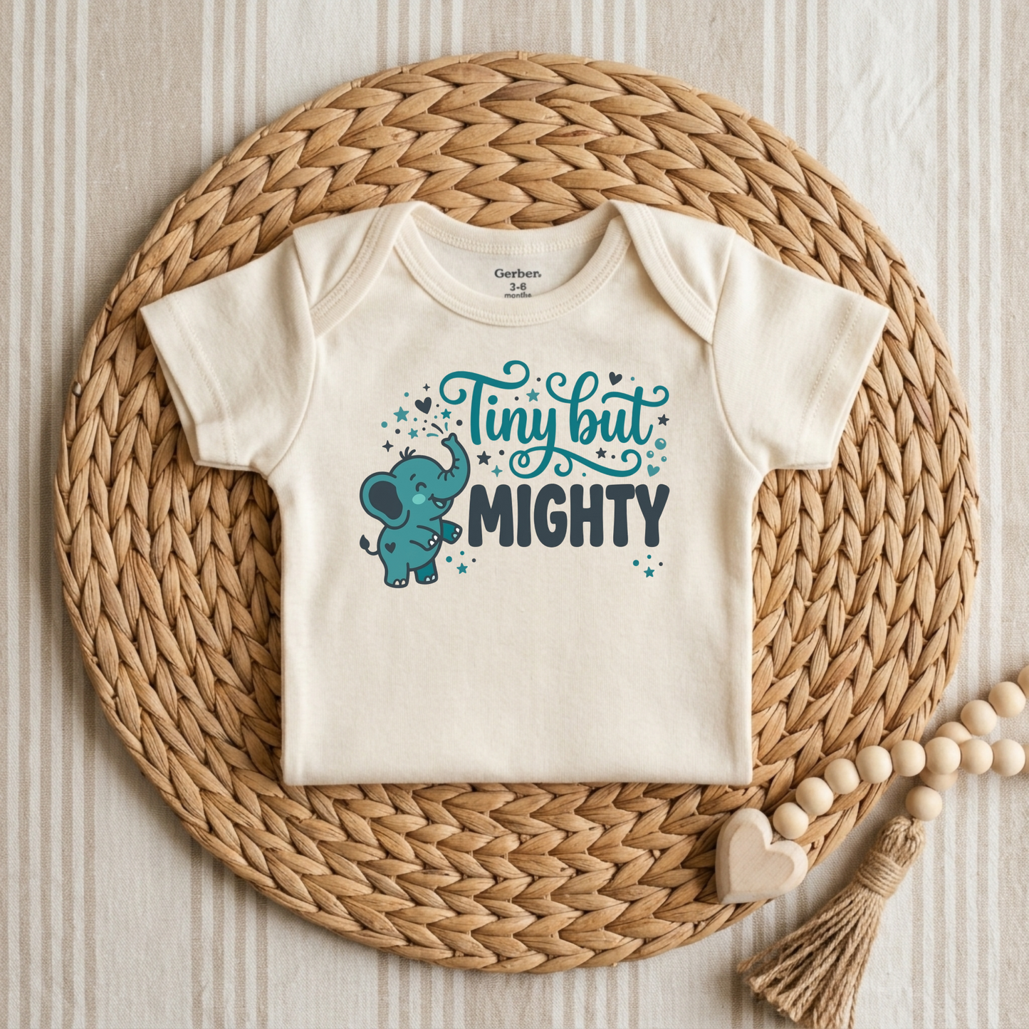Tiny But Mighty Baby Onesie