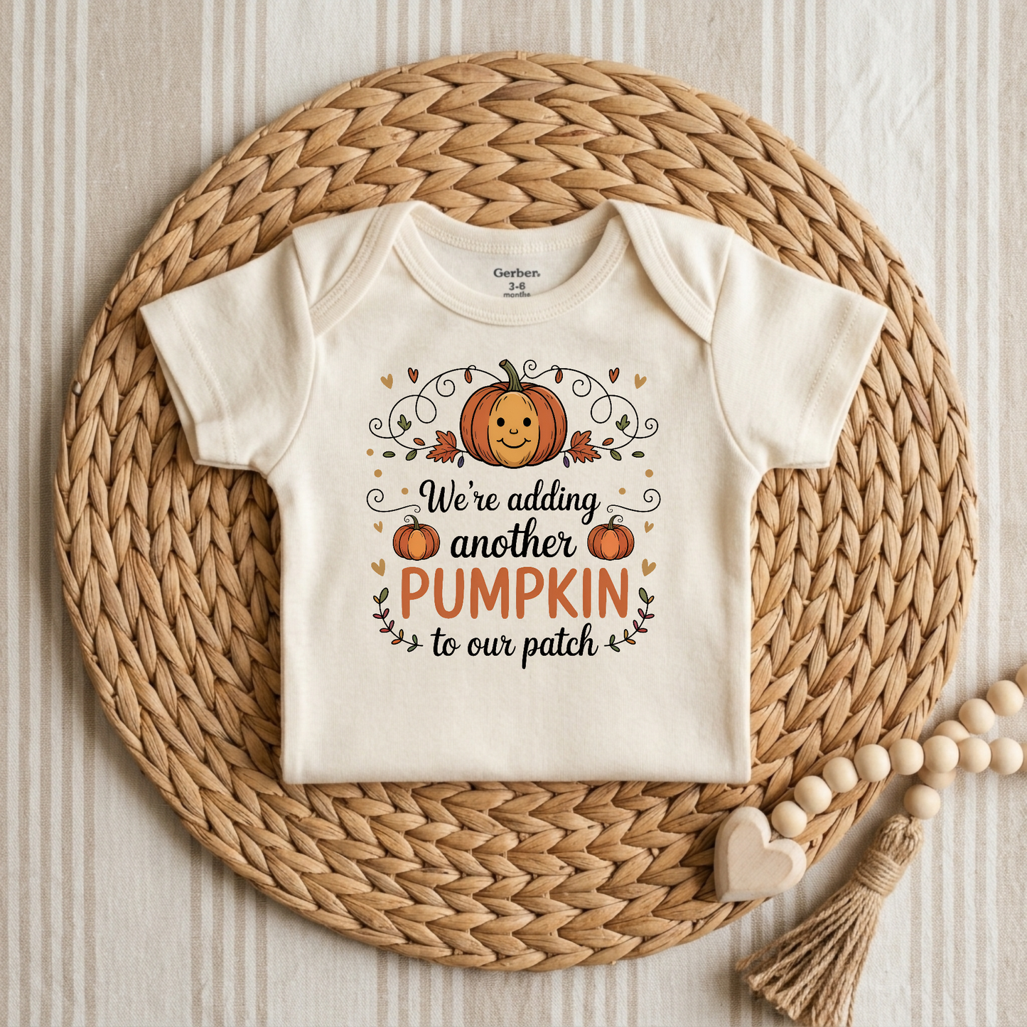 Adding Another Pumpkin to Our Patch Baby Onesie