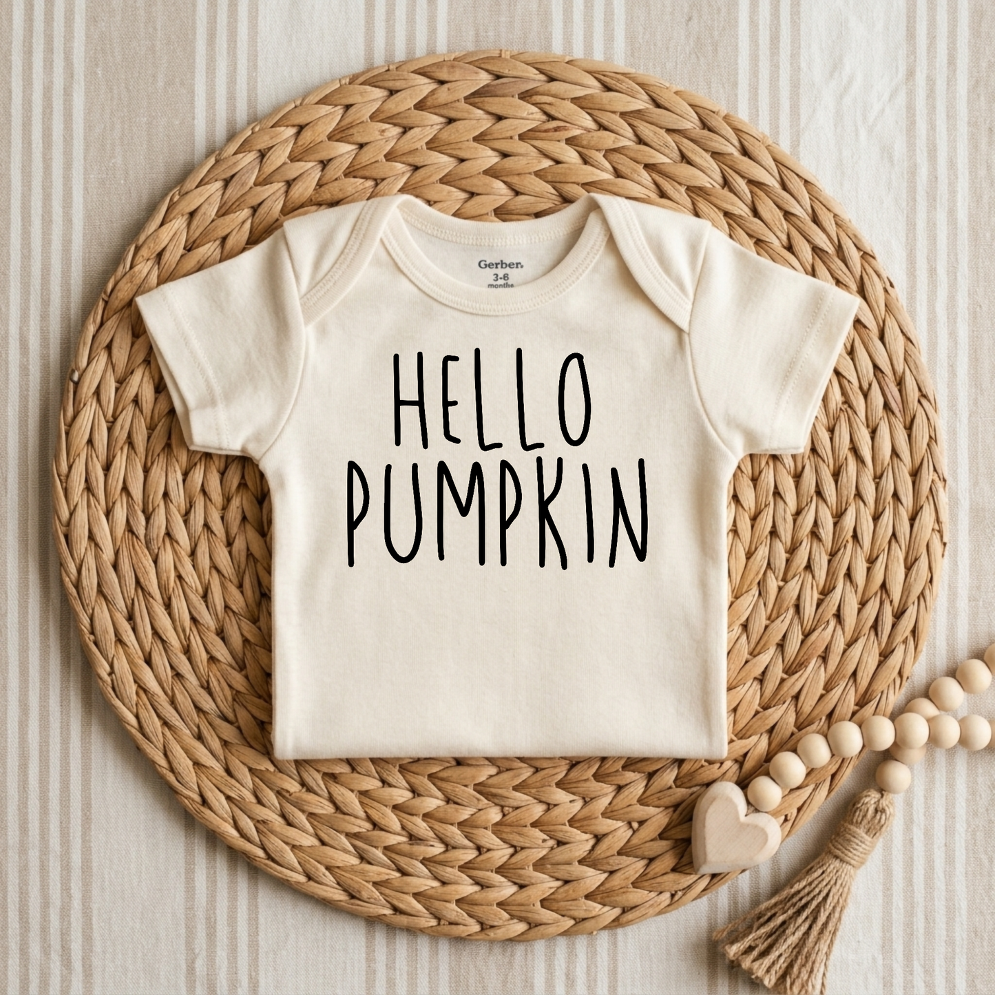 Hello Pumpkin Onesie – Baby Fall Bodysuit