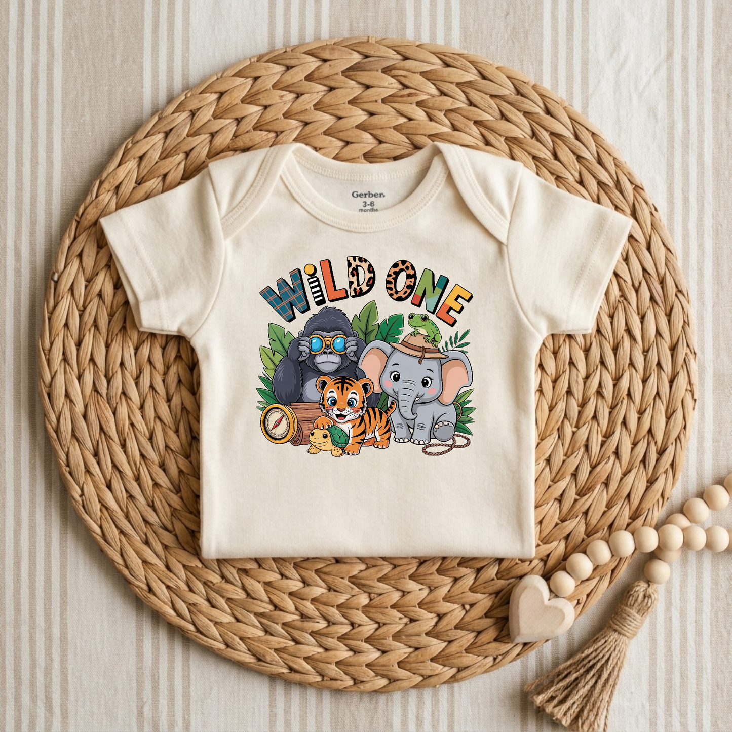 Wild One 1st Birthday Baby Onesie