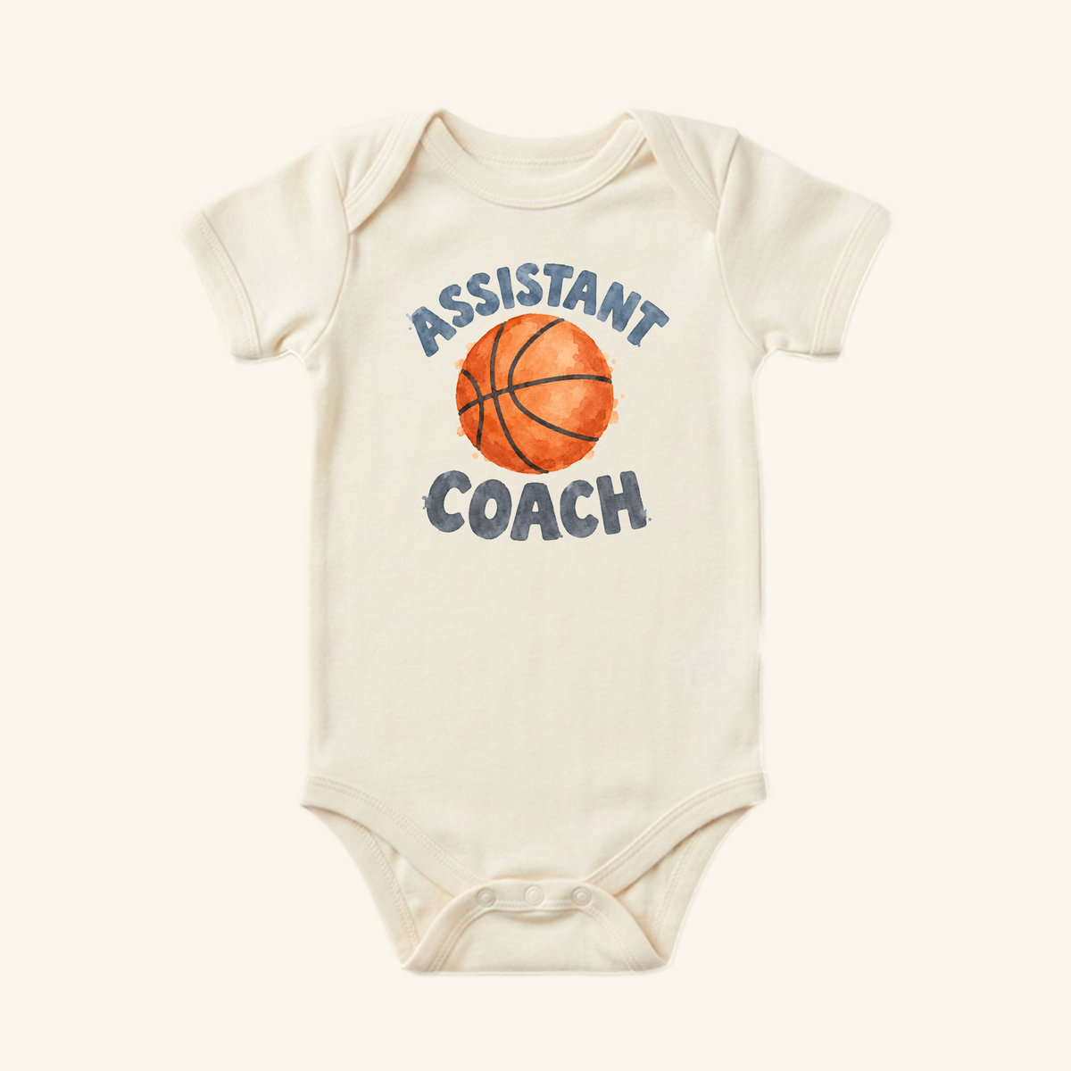 Assistant Coach Baby Onesie – Cute Basketball Bodysuit