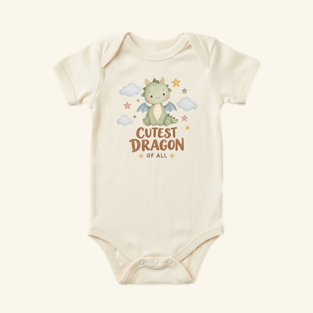 Cutest Dragon of All Baby Onesie – Cute Baby Dragon Bodysuit
