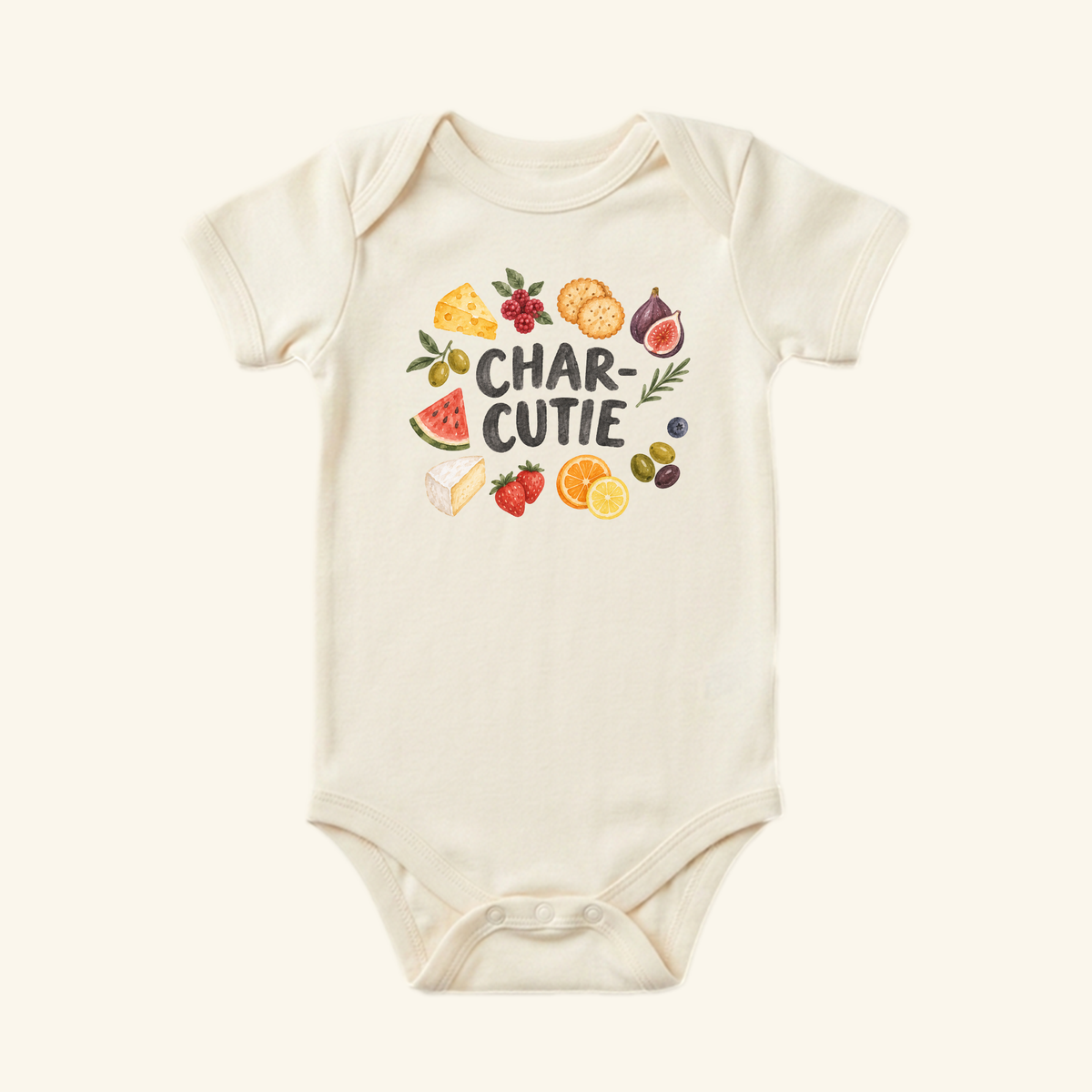 Char-Cutie Baby Onesie – Funny Charcuterie Board Bodysuit