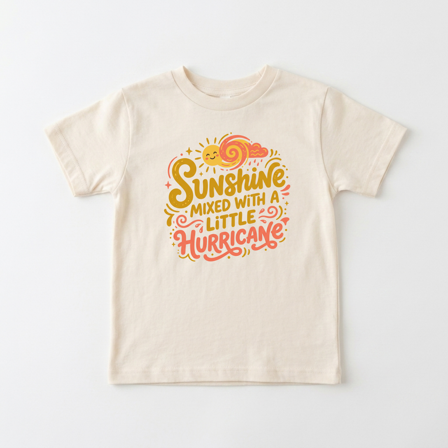 Sunshine Mixed With a Little Hurricane Toddler Shirt