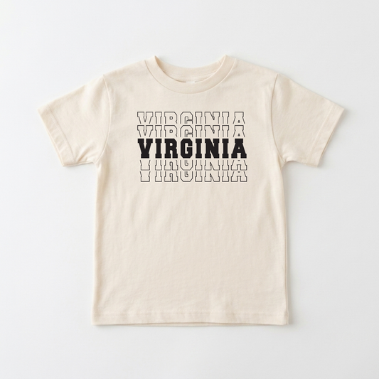 Virginia Varsity Toddler Shirt – Kids State Pride Tee