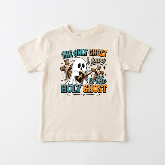 The Only Ghost I Know Kids Shirt – Holy Ghost Halloween Tee