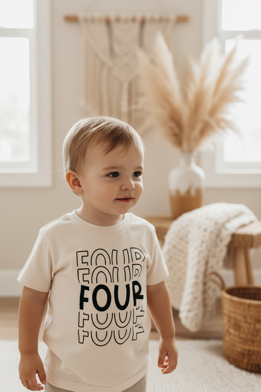 Four Birthday Kids Shirt – 4th Birthday Tee