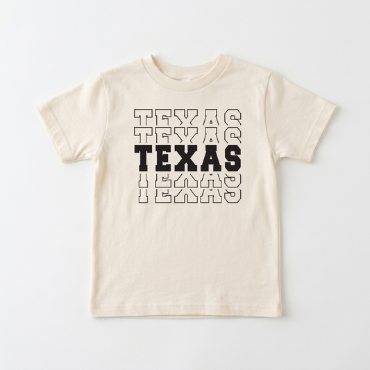 Texas Varsity Kids Shirt – State Pride Tee