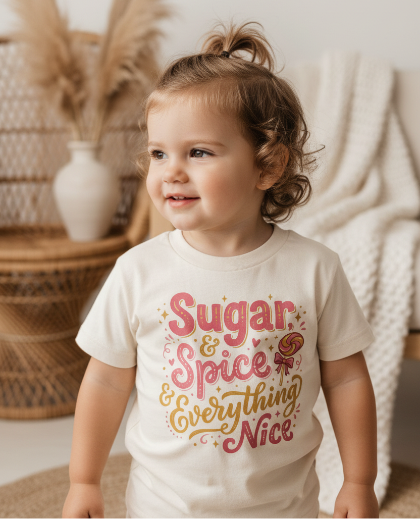 Sugar and Spice Toddler Girls Shirt