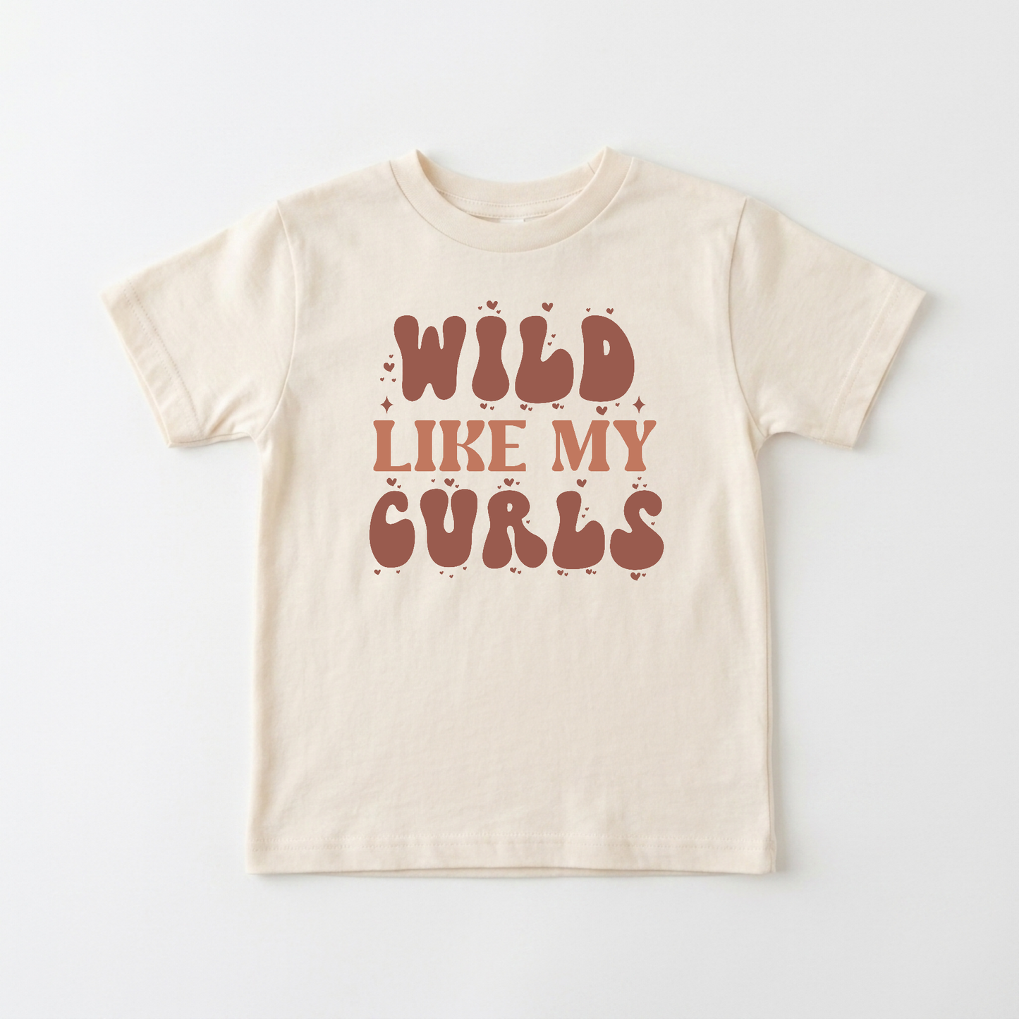 Wild Like My Curls Kids Shirt – Boho Retro Tee