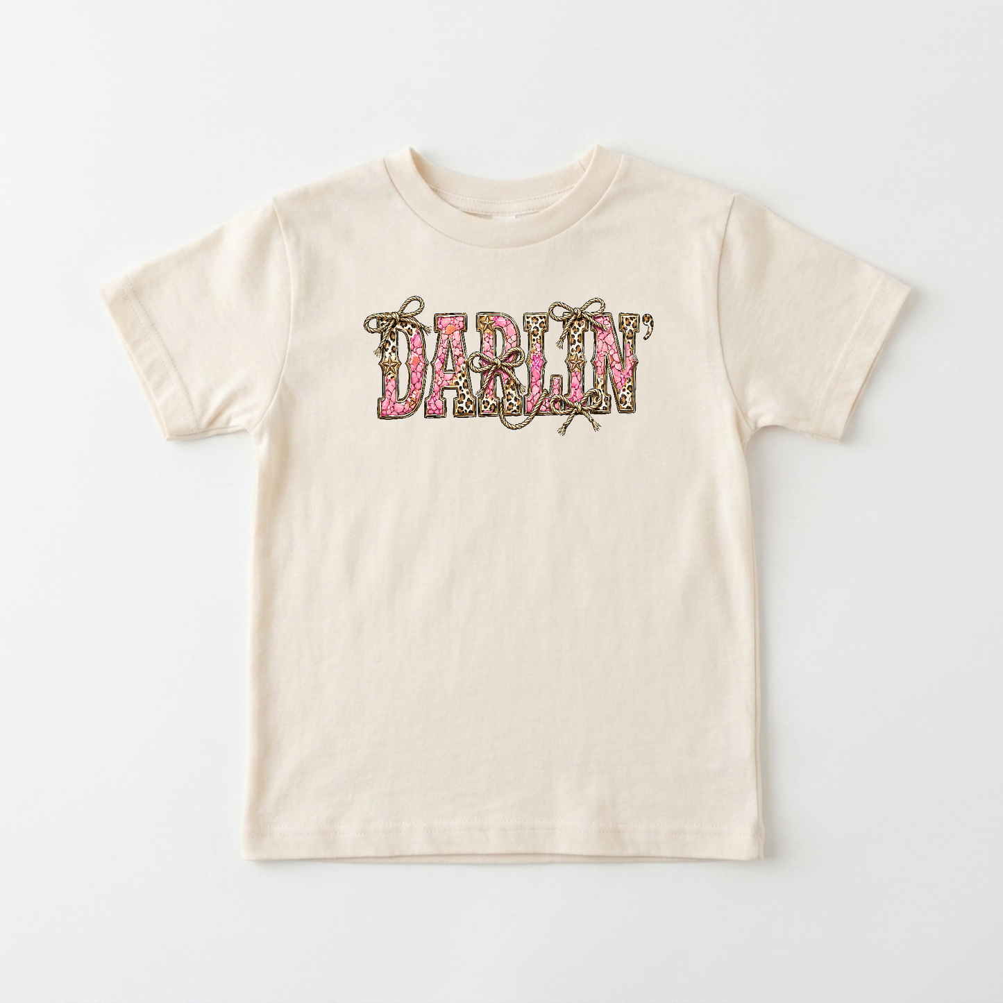 Darlin' Toddler Girls Shirt – Leopard Western Tee