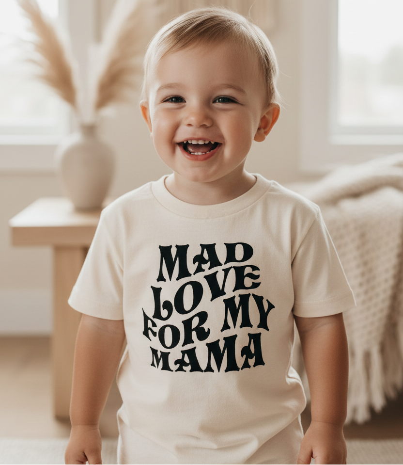 Mad Love for My Mama Toddler Shirt