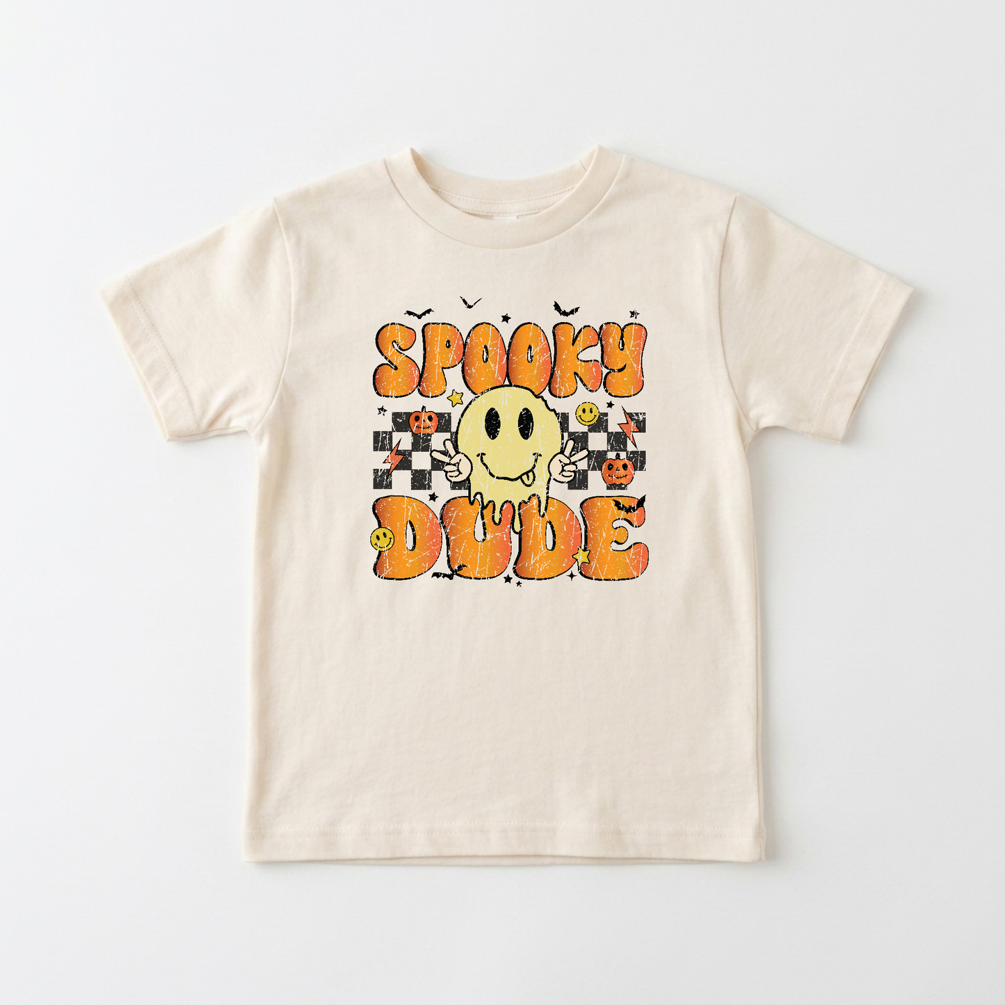 Spooky Dude Retro Kids Shirt – Halloween Tee