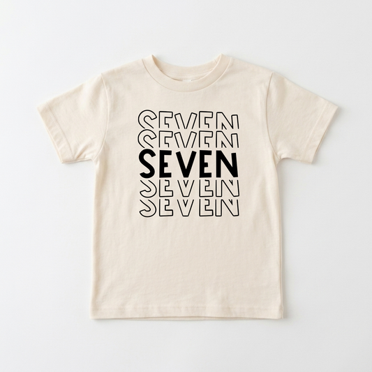 Seven Birthday Kids Shirt β 7th Birthday Tee