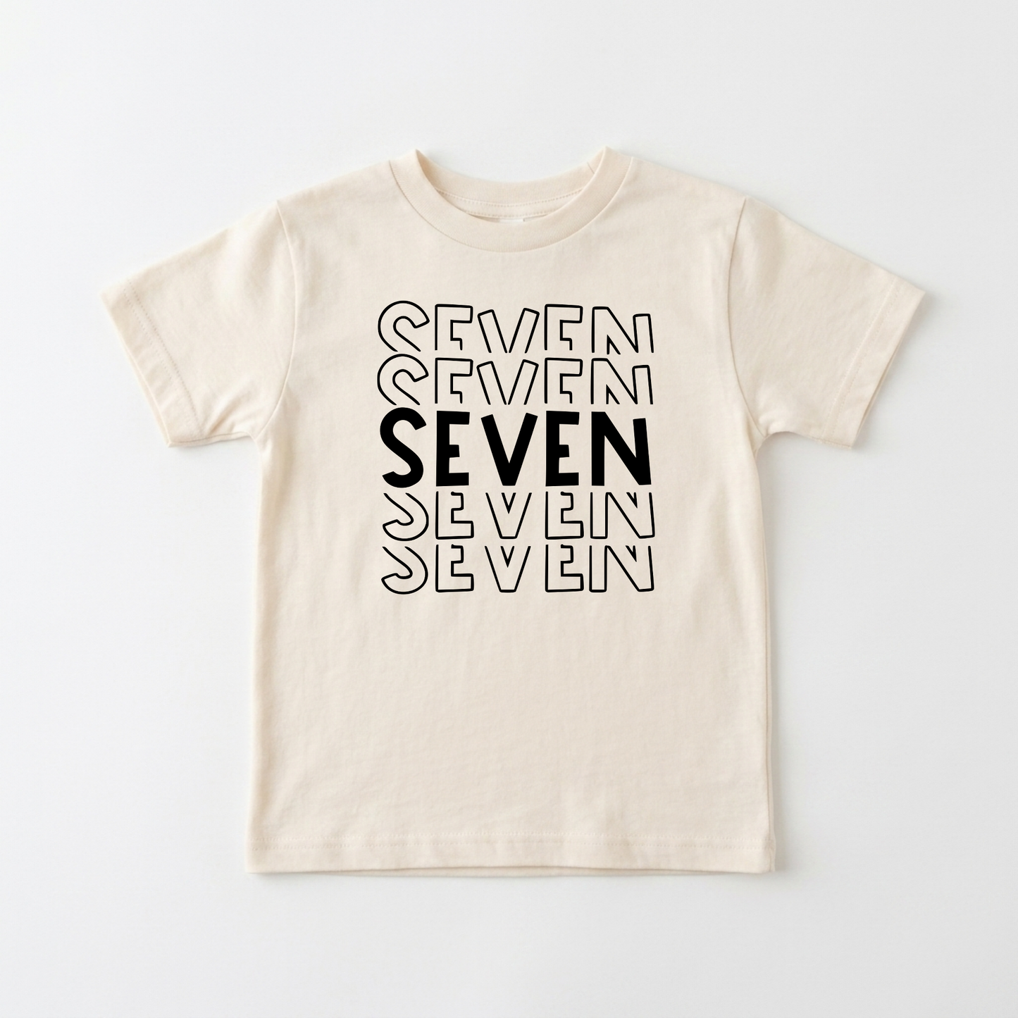 Seven Birthday Kids Shirt – 7th Birthday Tee