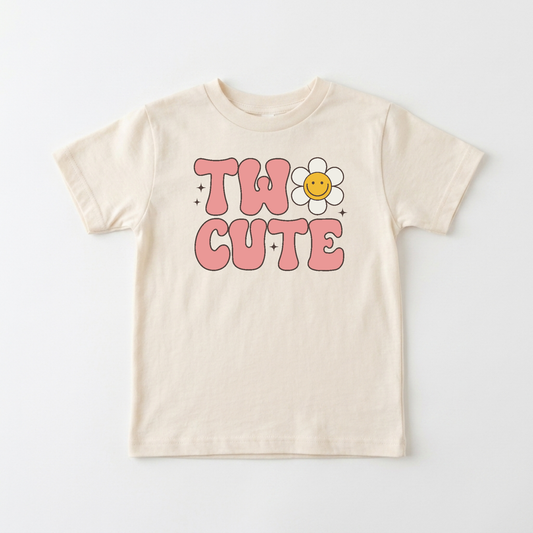 Two Cute 2nd Birthday Toddler Girls Shirt